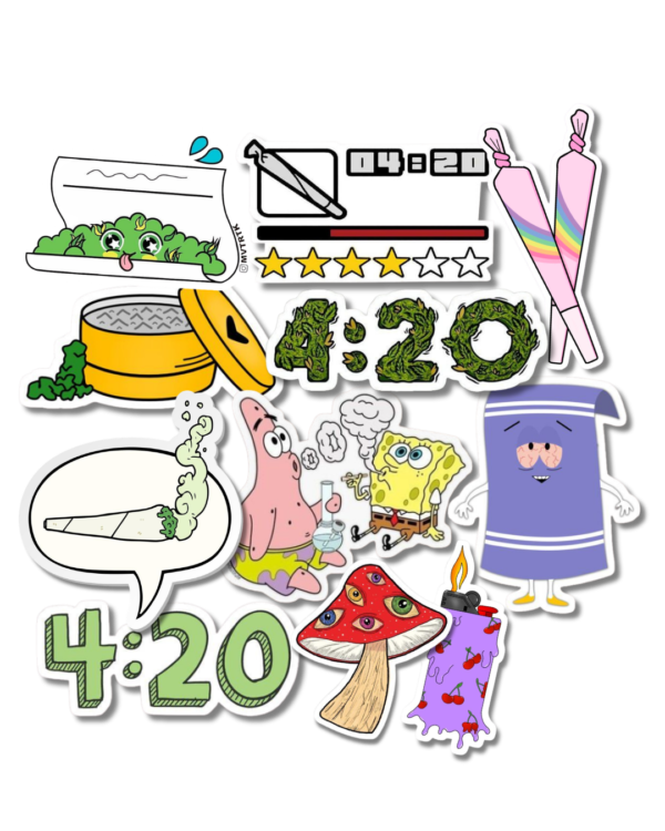 Pack stickers 420