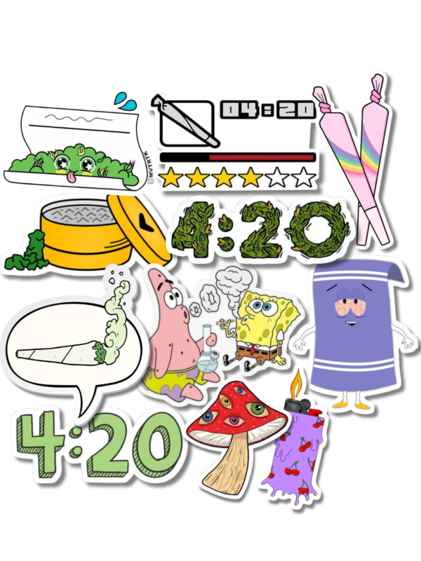 11 Pack stickers 420