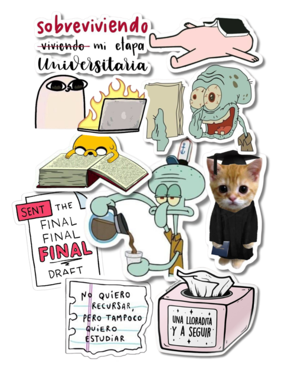 Pack stickers Estudiante