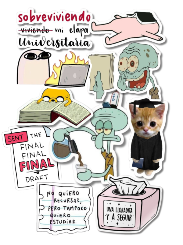 Pack stickers Estudiante