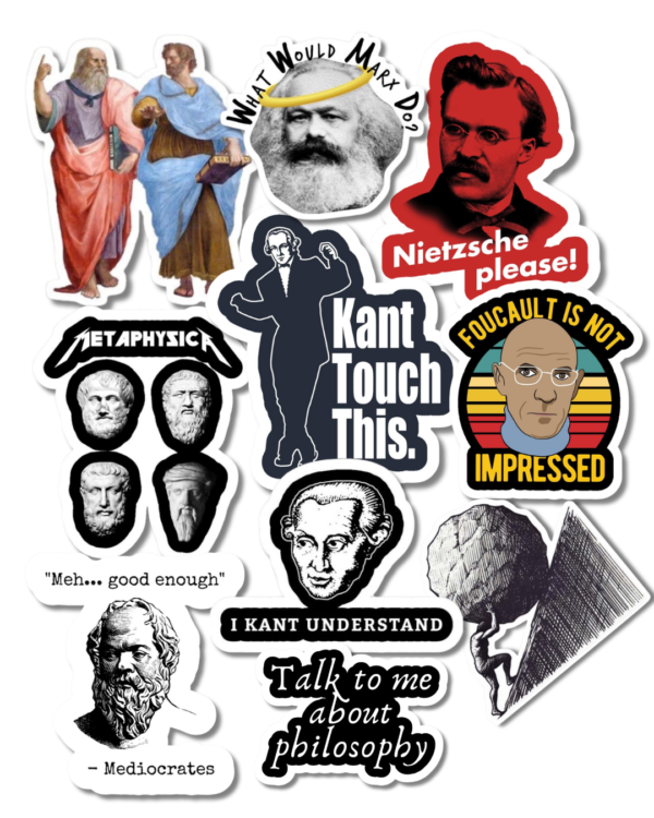 Pack stickers de Filosofía