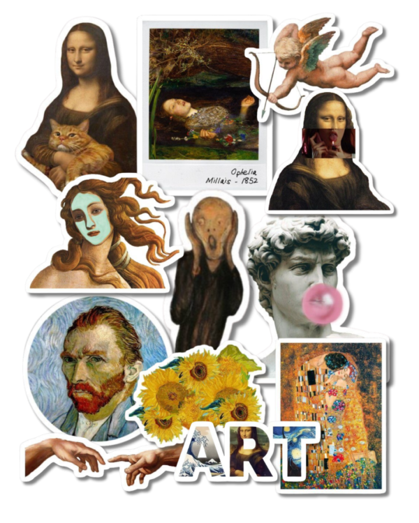 Pack stickers de Arte