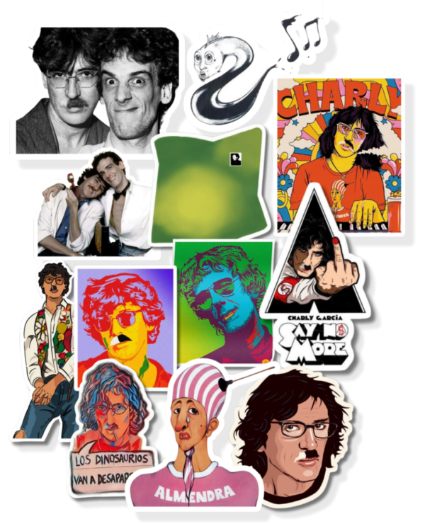 Pack stickers de Charly y Spinetta