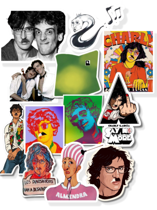 stickers uruguay charly garcia spinetta Pack stickers de Charly y Spinetta