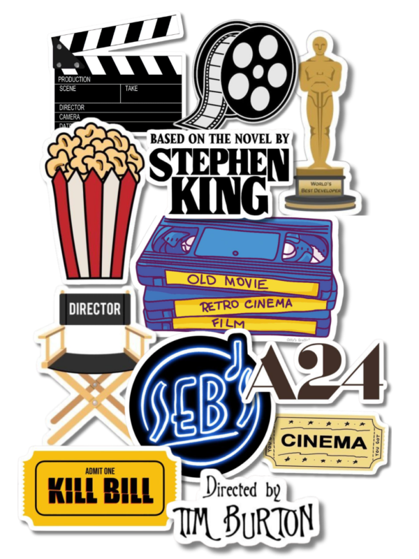 stickers uruguay cine Pack stickers de Cine
