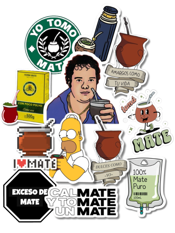 Pack stickers de Mate