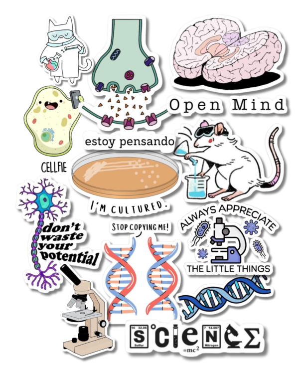 Pack stickers de Ciencias biológicas