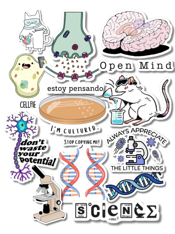 Pack stickers de Ciencias biológicas
