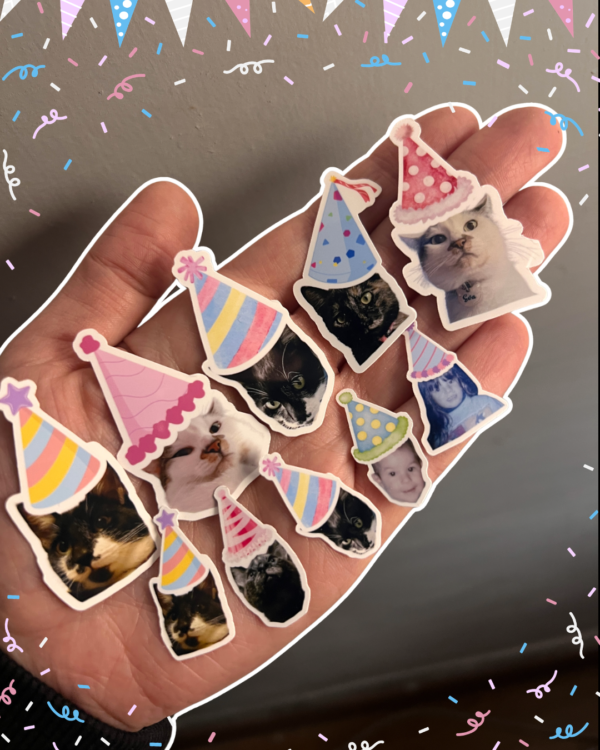 Stickers personalizados para cumpleaños