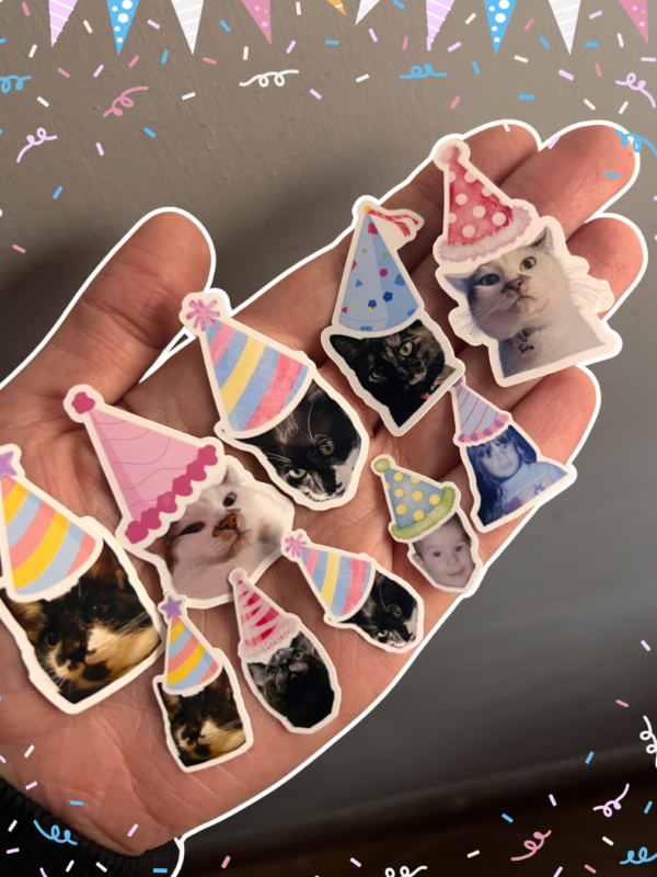 Stickers personalizados para cumpleaños