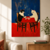 póster gatitos Póster Gatitos jugando a las cartas
