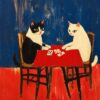 póster gatos uruguay comprar Póster Gatitos jugando a las cartas