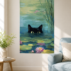 póster uruguay Póster Gato en el agua