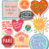 Pack stickers frases motivadoras